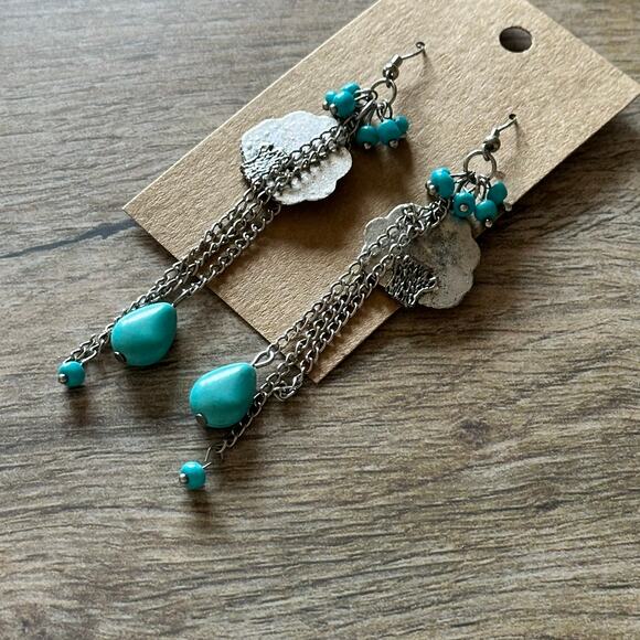 BOGO FREE CLOUD STORM BEADED EARRINGS - Picture 1 of 3